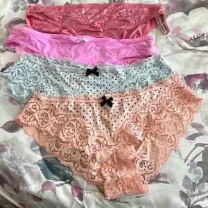 Bundle of 4 pairs of Victoria’s Secret Panties
